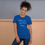 When You Fall royal blue short-sleeve t-shirt