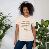 Dyslexic Agnostic soft cream Short-Sleeve T-shirt - DiziDazi