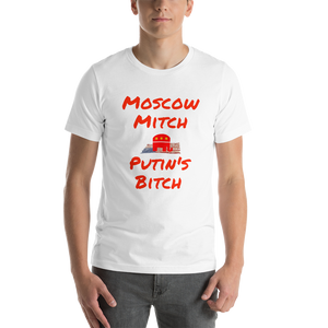 Moscow Mitch...Putin's Bitch black Short-Sleeve political t-shirts liberal - DiziDazi