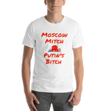 Moscow Mitch...Putin's Bitch white Short-Sleeve political t-shirts liberal - DiziDazi