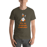 I'm So Ducking Confused! - army green silly duck t-shirt Short-Sleeve - DiziDazi