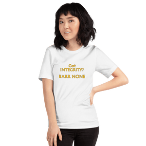 Got Integrity? Barr None black progressive t-shirt Short-Sleeve - DiziDazi