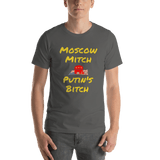 Moscow Mitch...Putin's Bitch asphalt Short-Sleeve political t-shirts liberal - DiziDazi