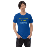 No "I" in Team - royal blue Short-Sleeve shirts funny  - DiziDazi