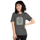 Anti-Vaxxers Love Their Kids to Death asphalt unisex Short-Sleeve Tee - DiziDazi