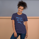 When You Fall heather midnight navy short-sleeve t-shirt