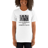 Only Boneheads Ignore Science & Facts white Short-Sleeve pro-science t-shirt - DiziDazi