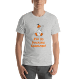 I'm So Ducking Confused! - light gray heather silly duck t-shirt Short-Sleeve - DiziDazi