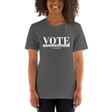 VOTE as if Your Depended on It asphalt vote t-shirt short-sleeve