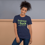 Embrace the Suck t-shirt navy Short-Sleeve - DiziDazi