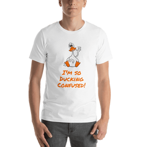 I'm So Ducking Confused! - black silly duck t-shirt Short-Sleeve - DiziDazi