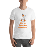 I'm So Ducking Confused! - white silly duck t-shirt Short-Sleeve - DiziDazi