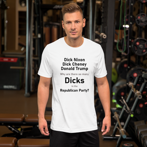 So Many Dicks black anti-GOP short sleeve t-shirt