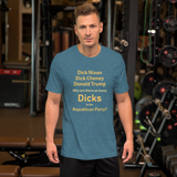 So Many Dicks heather deep teal anti-GOP short sleeve t-shirt