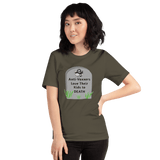 Anti-Vaxxers Love Their Kids to Death army green unisex Short-Sleeve Tee - DiziDazi