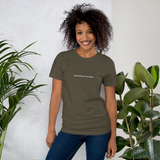 Stop Staring at my Boobs army green snarky t-shirt short-sleeve