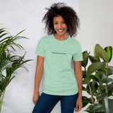 Stop Staring at my Boobs mint green heather snarky t-shirt short-sleeve