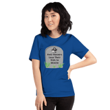 Anti-Vaxxers Love Their Kids to Death royal blue unisex Short-Sleeve Tee - DiziDazi