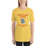 Awful Moments in History...McConnell is Born yellow unisex Short-Sleeve Tee - DiziDazi