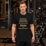 So Many Dicks black anti-GOP short sleeve t-shirt