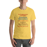 No Foreign power yellow short-sleeve loyalty t-shirt