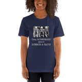 Only Boneheads Ignore Science & Facts navy Short-Sleeve pro-science t-shirt - DiziDazi