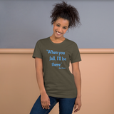 When You Fall army green short-sleeve t-shirt