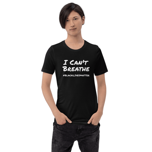 black I can't breathe t-shirt Short-Sleeve - DiziDazi