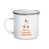 I'm So Ducking Confused - 12 ounce Enamel duck Mug - DiziDazi