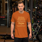 So Many Dicks autumn anti-GOP short sleeve t-shirt