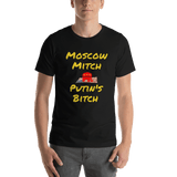 Moscow Mitch...Putin's Bitch black Short-Sleeve political t-shirts liberal - DiziDazi