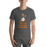 I'm So Ducking Confused! - asphalt silly duck t-shirt Short-Sleeve - DiziDazi