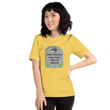 Anti-Vaxxers Love Their Kids to Death yellow unisex Short-Sleeve Tee - DiziDazi