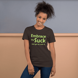 Embrace the Suck t-shirt brown Short-Sleeve - DiziDazi