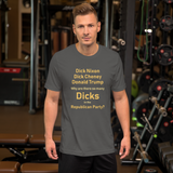 So Many Dicks asphalt anti-GOP short sleeve t-shirt