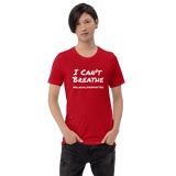 red I can't breathe t-shirt Short-Sleeve - DiziDazi